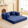 COOLHUT Combination Sofa, High Rebound Density Sponge Sofa Couch, Two Forms Floor Couch Three Seats Sofa Bed for Living Room, Bedroom