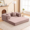 COOLHUT Combination Sofa, High Rebound Density Sponge Sofa Couch, Two Forms Floor Couch Three Seats Sofa Bed for Living Room, Bedroom