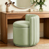 COOLHUT Vanity Chair, Upholstered Vanity Stool with Storage, Velvet Swivel Accent Chair, No Assembly Small Accent Stool, Makeup Chair for Bedroom, Living Room and Dressing Area