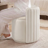 COOLHUT Vanity Chair, Upholstered Vanity Stool with Storage, Velvet Swivel Accent Chair, No Assembly Small Accent Stool, Makeup Chair for Bedroom, Living Room and Dressing Area