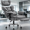 COOLHUT Big and Tall PU Leather Office Chair with Adjustable Headrest & Footrest, Executive Computer Desk Chair with 3D Adjustable Padded Armrest, Ergonomic Office Chair with Lumbar Support