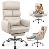 COOLHUT Big and Tall Office Chair 500LBS, Wide Seat Executive Office Desk Chair with Adjuatable Armrests and Headrest, PU Leather Hight Back Computer Chair with Footrest and Lumbar Suppor