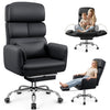 COOLHUT Big and Tall Office Chair 500LBS, Wide Seat Executive Office Desk Chair with Adjuatable Armrests and Headrest, PU Leather Hight Back Computer Chair with Footrest and Lumbar Suppor