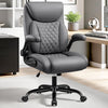 COOLHUT Big and Tall Office Chair 500LBS Wide Seat Ergonomic Computer Desk Chair, High Back Executive PU Leather Chair, Adjustable Armrest and Lumbar Back Support Office Chair