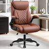 COOLHUT Big and Tall Office Chair 500LBS Wide Seat Ergonomic Computer Desk Chair, High Back Executive PU Leather Chair, Adjustable Armrest and Lumbar Back Support Office Chair