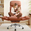 COOLHUT Big and Tall Office Chair 500LBS, Wide Seat Executive Office Desk Chair with Adjuatable Armrests and Headrest, PU Leather Hight Back Computer Chair with Footrest and Lumbar Suppor