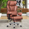 COOLHUT Big And Tall Office Chair 500lbs, Comfortable And Durable Executive Office Chair with Adjustable Lumbar Support, Wide Seat Flip-up Armrests Computer Chair For Home, Office