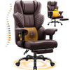 COOLHUT Big and Tall Office Chair 400lbs, Heavy Duty Ergonomic Office Desk Chair with Deluxe Embossing PU Leather with Footrest, Executive Gaming Chair with Lumbar Support