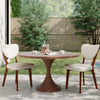 COOLHUT Dining Chair, Dining Chairs with Curved Back, Farmhouse Dining Room Chair, Kitchen Chair with Solid Wood Leg for Dining Room, Restaurant