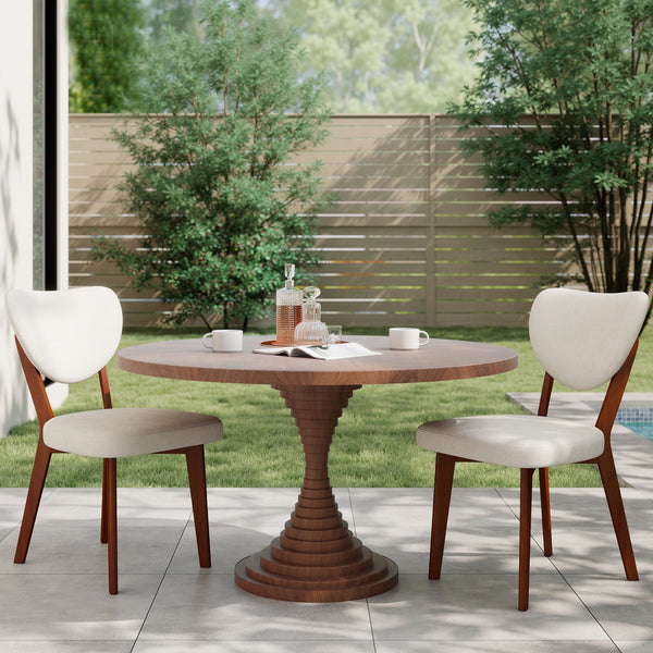 COOLHUT Dining Chair, Dining Chairs with Curved Back, Farmhouse Dining Room Chair, Kitchen Chair with Solid Wood Leg for Dining Room, Restaurant