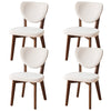 COOLHUT Dining Chairs Set of 2, Farmhouse Natural Wooden Dining Side Chairs, Mid Century Modern Upholstered Kitchen Chairs with Solid Wooden Legs for Dining Room Kitchen Living Room