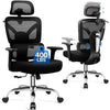 COOLHUT Ergonomic Mesh Office Chair, Big and Tall Computer Desk Chair with Adjustable Lumbar Support, Headrest and Armrest, High Back Home Office Chair for Workspace, Gaming