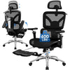 COOLHUT Ergonomic Mesh Office Chair, Big and Tall Computer Desk Chair with Adjustable Lumbar Support, Headrest and Armrest, High Back Home Office Chair for Workspace, Gaming