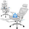 COOLHUT Ergonomic Mesh Office Chair, Big and Tall Computer Desk Chair with Adjustable Lumbar Support, Headrest and Armrest, High Back Home Office Chair for Workspace, Gaming