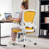 COOLHUT Office Chair, Ergonomic Office Chair with 8-year time warranty, Comfort Home Office Task Chair, Lumbar Support Computer Chair with Flip-up Arms and Adjustable Height, 350LBS