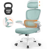 COOLHUT Office Chair, Ergonomic Desk Chair with Lumbar Support and Adjustable Armrests, Breathable Mesh Mid Back Computer Chair, Reclining Task Chair for Home Office