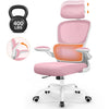 COOLHUT Office Chair, Ergonomic Desk Chair with Lumbar Support and Adjustable Armrests, Breathable Mesh Mid Back Computer Chair, Reclining Task Chair for Home Office