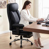 COOLHUT Big and Tall Office Chair 400lbs, High Back Executive Office Desk Chair with Inflatable Lumbar Support & Adjustable Padded Arms, Extra Wide Seat Home Office Chair with Footrest