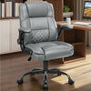 COOLHUT Office Chair, Executive Leather Chair Home Office Desk Chairs, Computer Chair with Adjustable Flip-up Padded Arms, Lumbar Support Swivel Desk Chair with Adjustable Hight and Tilt