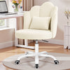 COOLHUT Office Desk Chair, Vanity Chair Velvet Petal Office Chair, Modern Home Office Chair, Height Adjustable Computer Chair for Bedroom Living Room