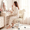 Overall pick Visit the Coolhut Store COOLHUT Vanity Chair, Velvet Petal Vanity Makeup Chair with Lumber Support, Home Office Desk Chair with Wheels, Height Adjustable Computer Work Chair for Bedroom, Living Room