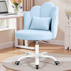 COOLHUT Office Desk Chair, Vanity Chair Velvet Petal Office Chair, Modern Home Office Chair, Height Adjustable Computer Chair for Bedroom Living Room