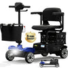 COOLHUT Upgrade 4 Wheels Mobility Scooter for Seniors with Removable Battery, 25+ Mile Range Foldable Electric Powered Mobility Wheelchair Device with Foldable Back Baskets, Fits in Car Trunk