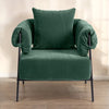 COOLHUT Upholstered Swivel Accent Chairs, Modern Fabric Arm Chairs for the Bedroom, Living Room