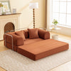 COOLHUT Combination Sofa, High Rebound Density Sponge Sofa Couch, Two Forms Floor Couch Three Seats Sofa Bed for Living Room, Bedroom