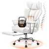 COOLHUT Big and Tall Office Chair 500LBS Wide Seat Ergonomic Computer Desk Chair, PU Leather Executive Office Chair with Footrest, Adjustable Task Chair Lumbar Back Support 8 Hour