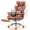 COOLHUT Big and Tall Office Chair 500LBS Wide Seat Ergonomic Computer Desk Chair, PU Leather Executive Office Chair with Footrest, Adjustable Task Chair Lumbar Back Support 8 Hour