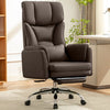 COOLHUT Big and Tall Office Chair, High Back Executive PU Leather Desk Chair with Footrest, Ergonomic Home Office Chair Computer Chair with Lumbar Support & Padded Armrest