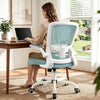 COOLHUT Ergonomic Office Chair, Home Office Desk Chair, Comfort Mesh Task Chair with Adjustable Lumbar Support and Flip up Arms