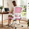 COOLHUT Ergonomic Office Chair, Home Office Desk Chair, Comfort Mesh Task Chair with Adjustable Lumbar Support and Flip up Arms