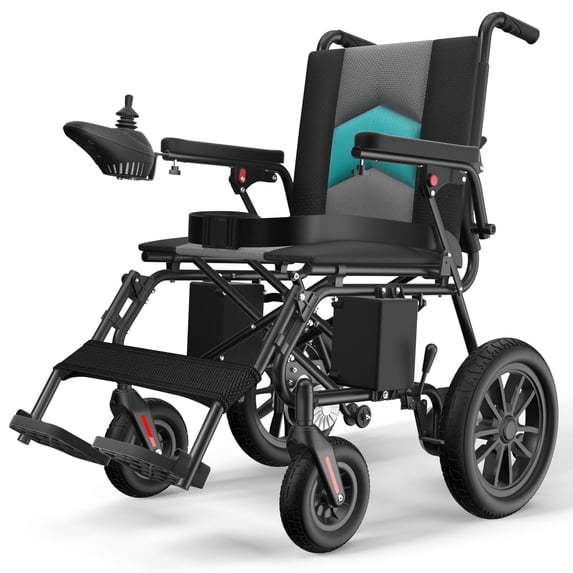 COOLHUT Electric Wheelchair, 20+ Miles Long-Range (350LBS) Lightweight Portable Electric Wheelchair for Adults, Smart Motorized Mobility Scooter with 360° Joystick, 8-Yeas Warranty