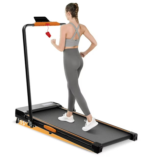 CoolHut Under Desk Treadmill, Compact and Portable Foldable Treadmill, No Installation, Low Noise, LED Display, 265 lb