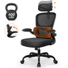 COOLHUT Office Chair, Ergonomic Desk Chair with Lumbar Support and Adjustable Armrests, Breathable Mesh Mid Back Computer Chair, Reclining Task Chair for Home Office