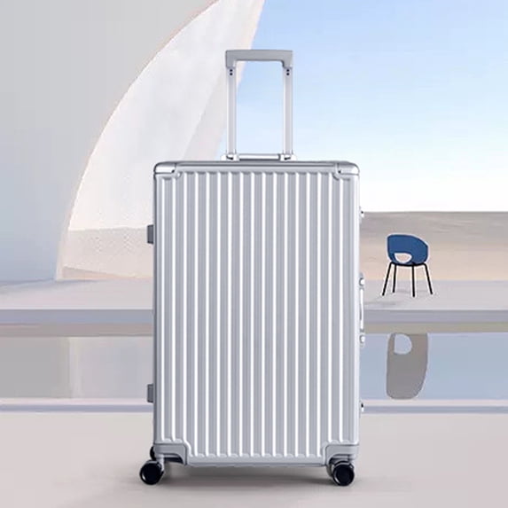 AMZFUN 20 Inch Luggage, Aluminium Frame, PC ABS Hard Shell Suitcases with Wheels, TSA Lock No Zipper