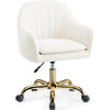 Modern Vanity Chair with Adjustable Height and Comfy Back Support