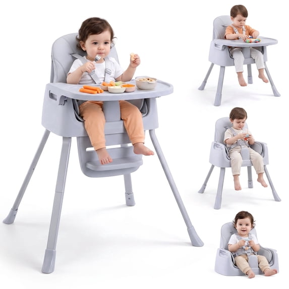STACOO Baby High Chair, Toddler Dining Booster Seat with Toys, Easy-to-Clean Toddler Dining Booster Seat, Designed for Children Aged 3–36 months