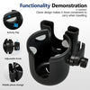 COOLHUT 20+ Miles Long-Range Electric Wheelchair Cup Holde, Fits All Models of Electric Wheelchairs, Black